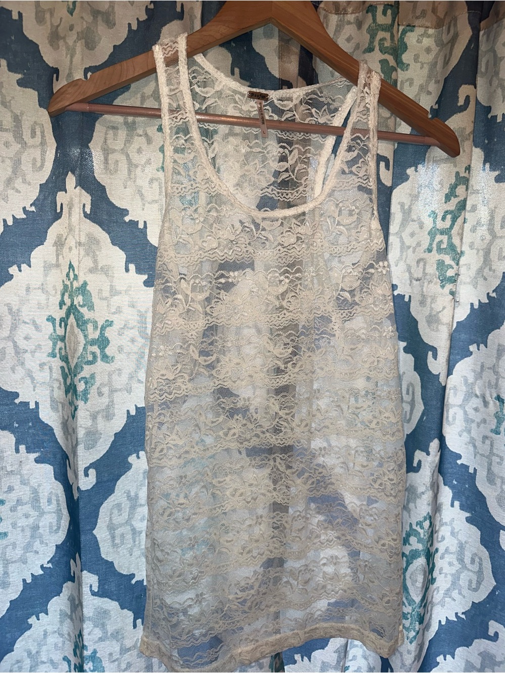 Poof Sheer Lace Tank Top | Boho Layering Festival Piece